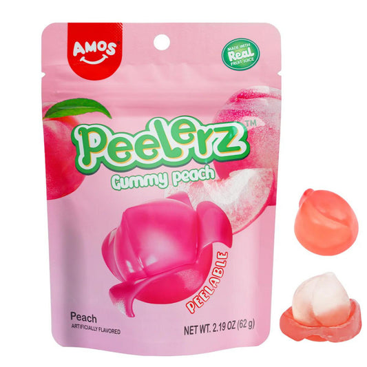 Amos Gummy Peelerz Peach 6oz