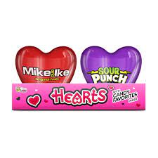Bee Valentines Hearts W/ Mike and Ike, Sour Punch .38oz