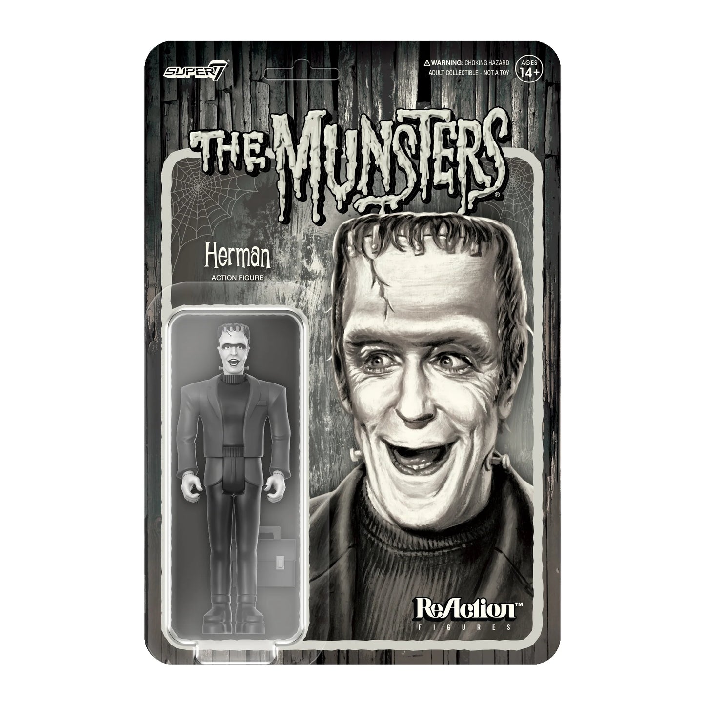 Munsters Reaction Figures Wave 2- Herman Munster (Grayscale)