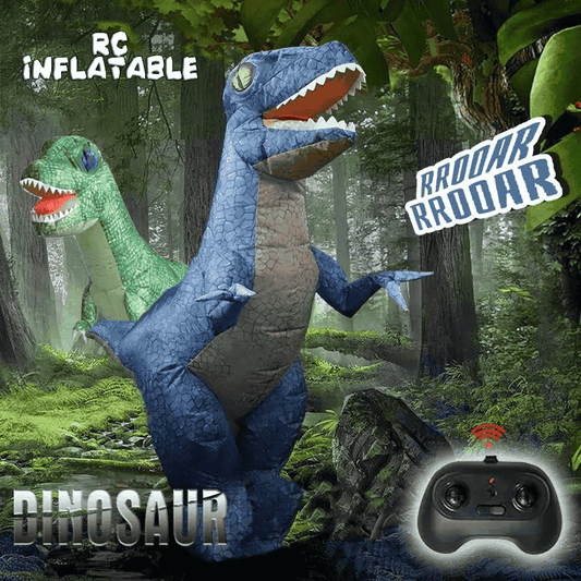 Remote Control Inflatable Dinosaur (Blue)