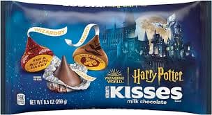 Halloween Hershey Kisses Milk Chocolate With Harry Potter Foils Laydown Bag