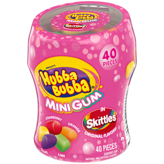 Hubba Bubba Sugar Free Skittles Gum 2.82oz