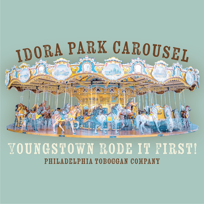 close up of idora park carousel youngstown rode it first graphic 