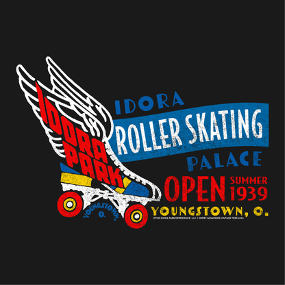 close up of idora roller skating palace youngstown ohio graphic