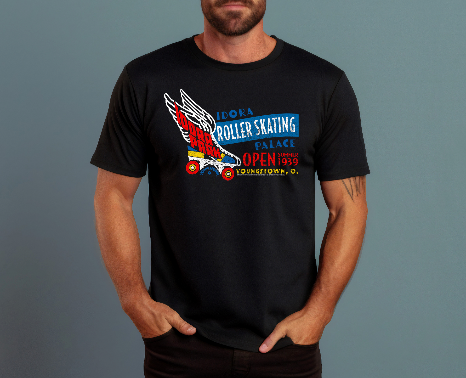 unisex idora roller skating palace shirt styled casually retro skating nostalgia outfit