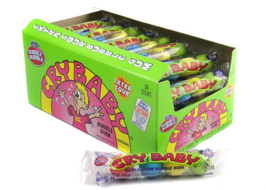 Cry Baby Xtra Sour Bubblegum 1.67oz 9 Ball Tube
