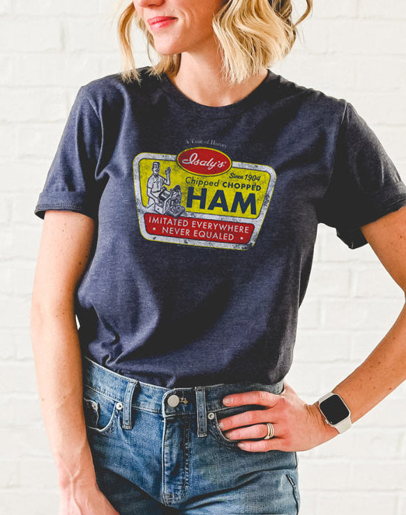unisex isalys chipped chopped ham shirt styled casually pittsburgh food nostalgia outfit