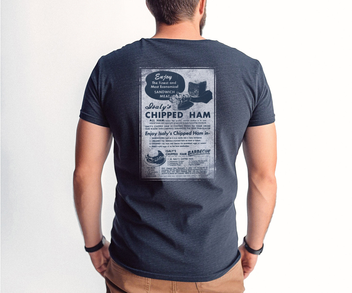 unisex isalys chipped chopped ham shirt styled casually pittsburgh food nostalgia outfit