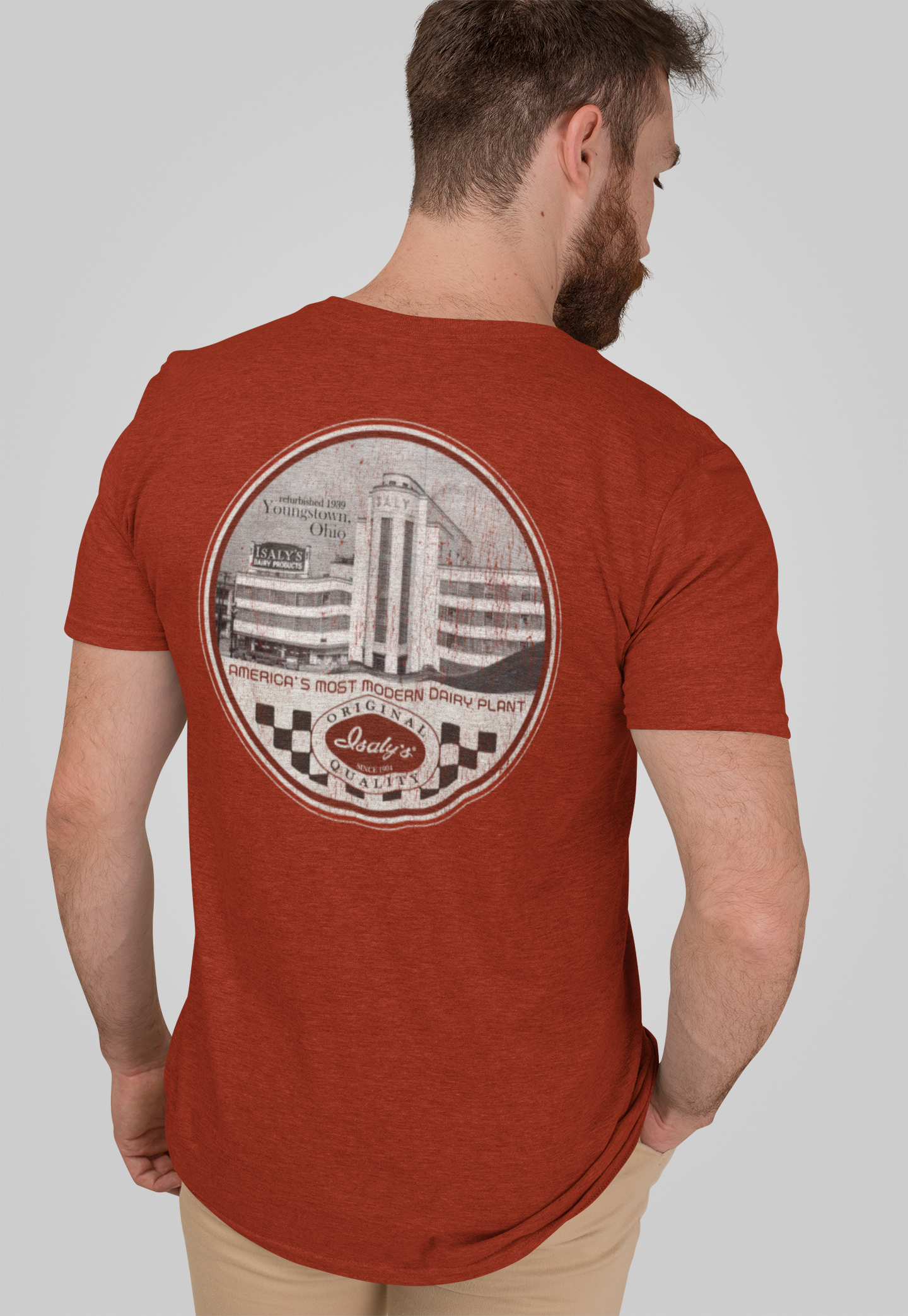 unisex isalys youngstown ohio dairy plant shirt styled casually hometown nostalgia outfit