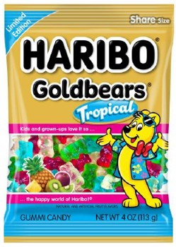 Haribo Peg Bag Tropical 4oz