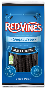 Red Vines Sugar Free Black Licorice Twists 5oz