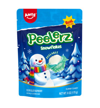 Amos Gummy Peelerz Holiday Snowflake 6oz