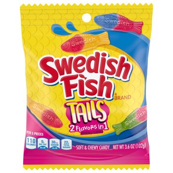 Swedish Fish Assorted Big Tails Peg Bag 3.6oz