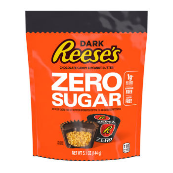 Reese's Zero Sugar Dark Chocolate Peanut Butter Cups- 5.1oz Bag