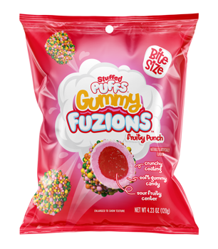 Stuffed Puffs Gummy Fuzions Fruity Punch 4.23oz