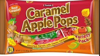 Tootsie Halloween Caramel Apple Pops Bag 12.7oz
