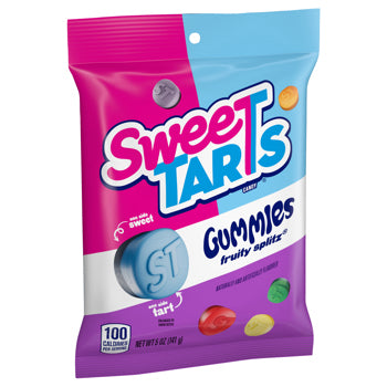 Sweetarts Gummies Fruity Splitz Peg Bag 5oz