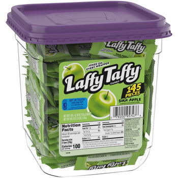 Laffy Taffy Sour Apple 145ct Tub