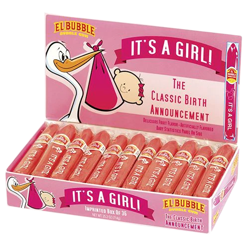 Concord It's A Girl Bubble Gum Cigars