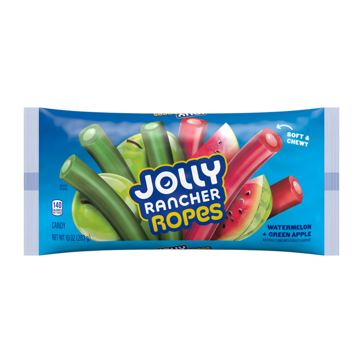 Jolly Rancher Ropes Watermelon & Green Apple Candy 10oz