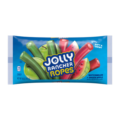 Jolly Rancher Ropes Watermelon & Green Apple Candy 10oz