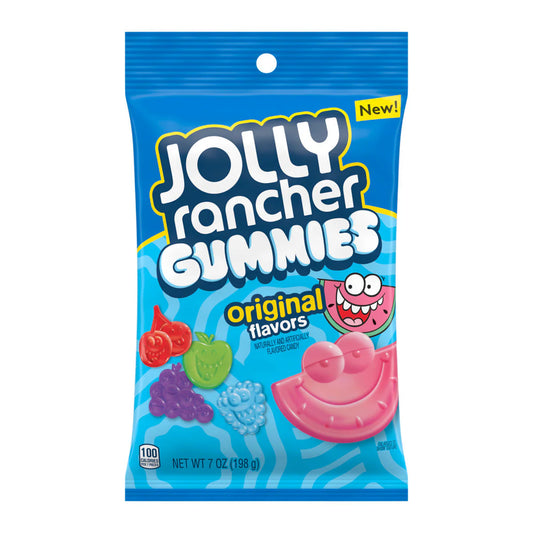 Jolly Rancher Gummies Original Flavors Peg Bag 7oz