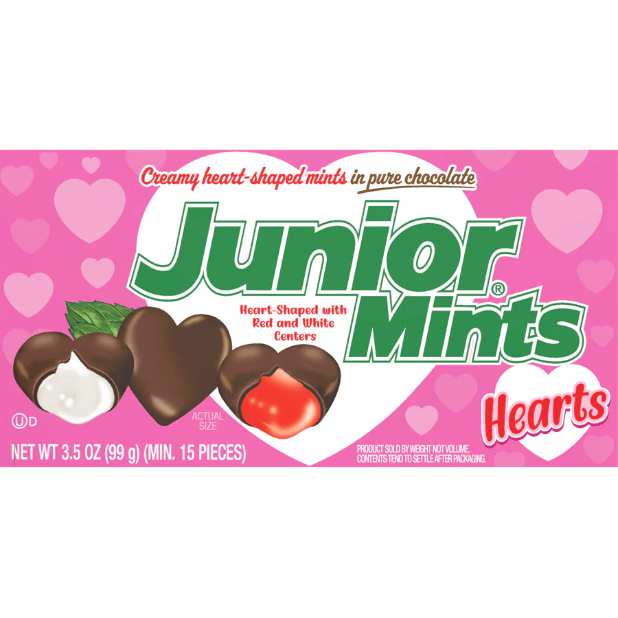 Junior Mints Valentine Hearts 3.5oz