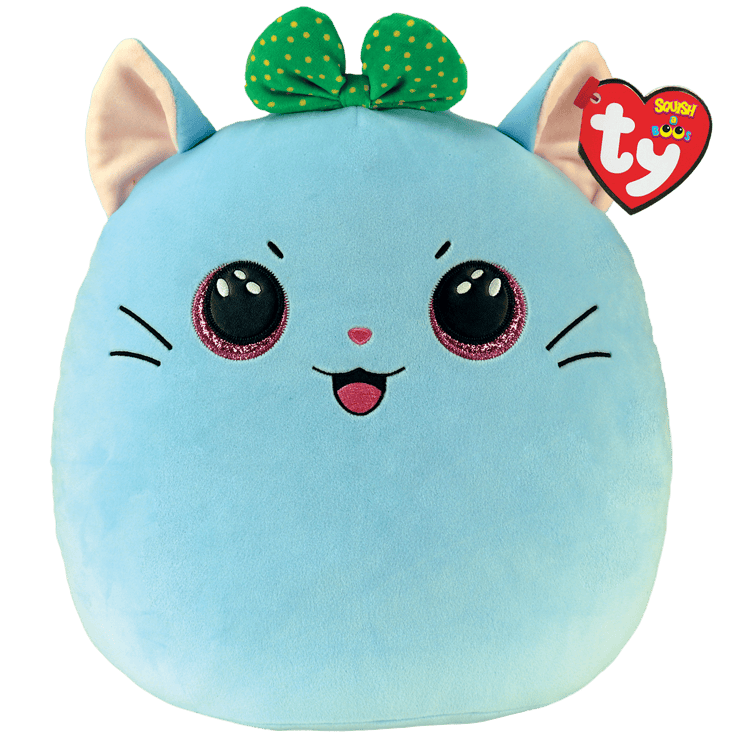 Beanie Babies: Kirra Cat Blue Squish 14"