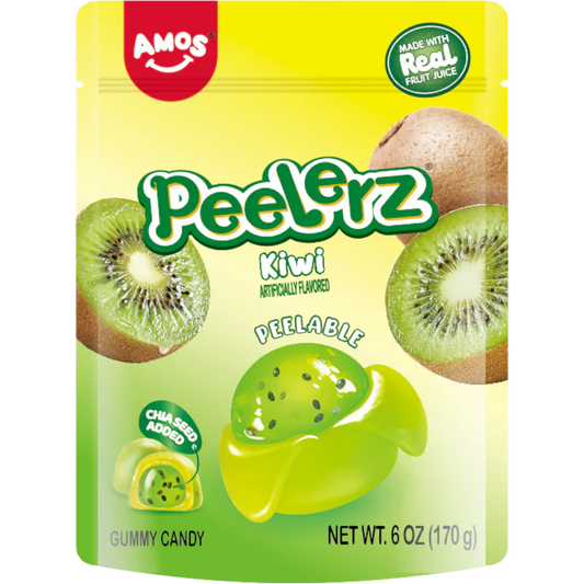 Amos Gummy Peelerz Kiwi 6oz