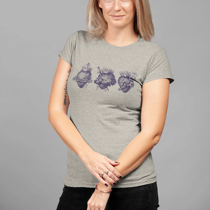 women’s holy family hearts catholic shirt styled casually faith inspired outfit