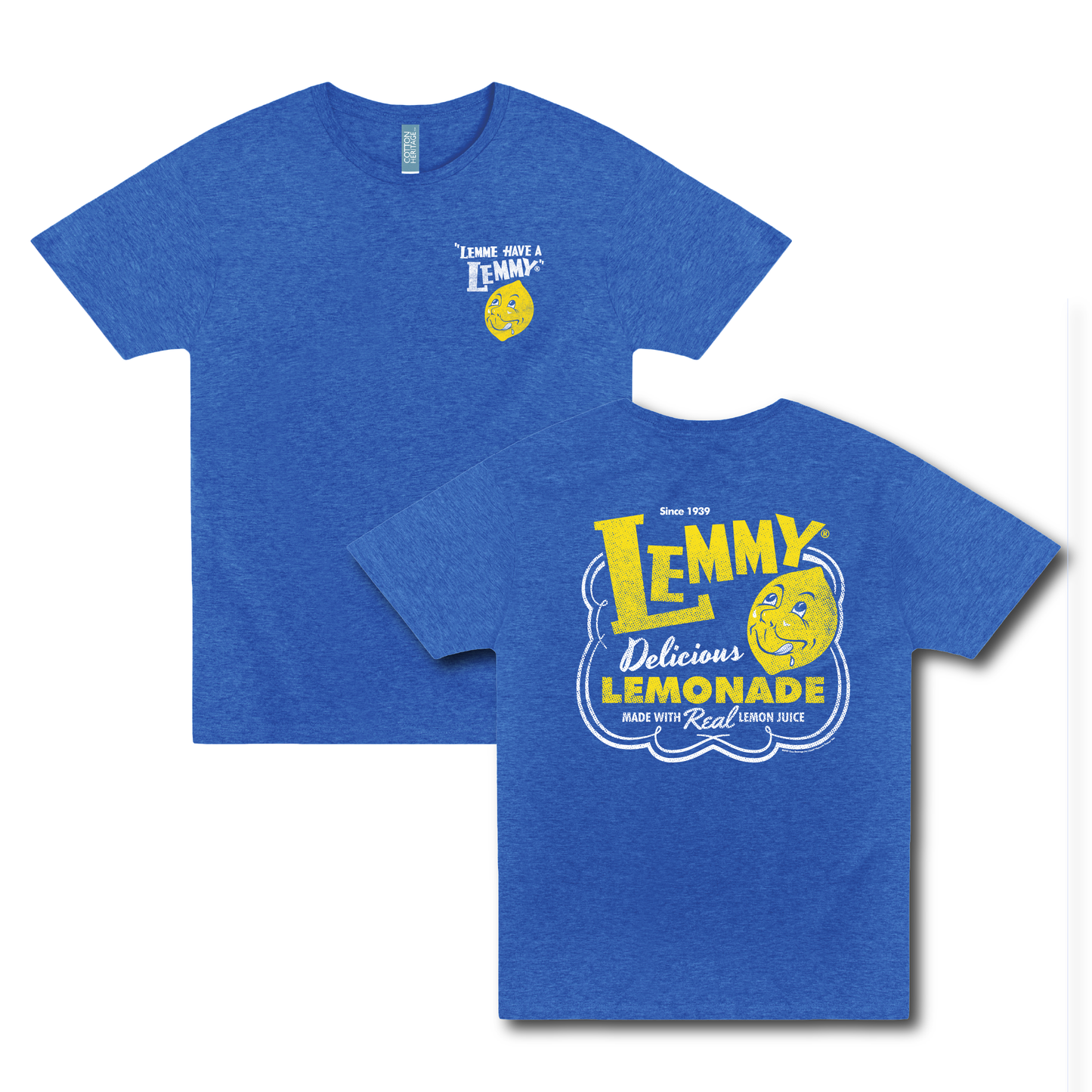 Lemmy® Lemme Have a Lemmy® Lemonade Tee featuring a vintage lemonade graphic on an officially licensed unisex graphic shirt.