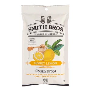 Smith Bros Cough Drop Honey Lemon 4oz Bag