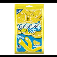 Lemonheads Ropes Candies Peg Bag 5oz