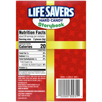 Lifesavers Hard Candy Five Flavor Holiday Gift Box 6.84oz
