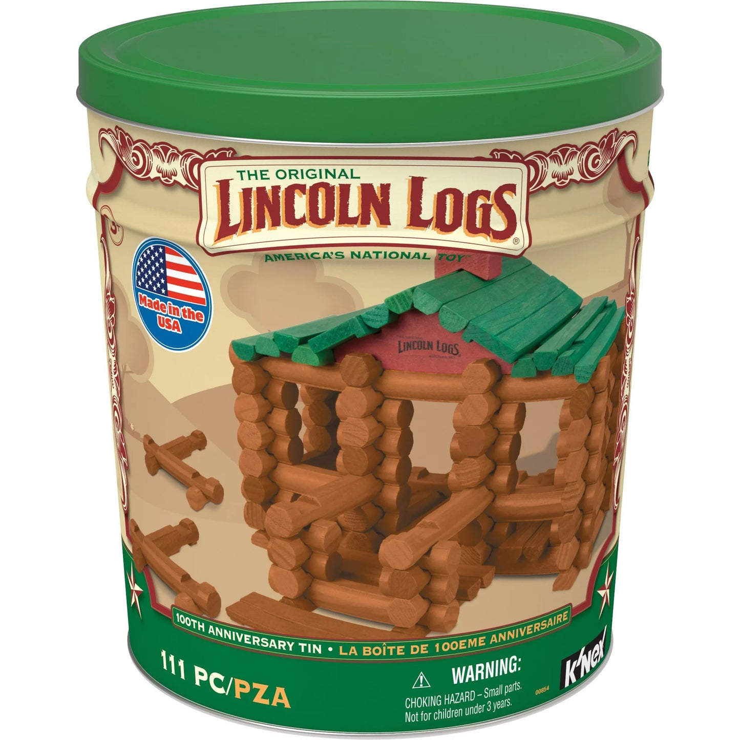 Lincoln Logs- 100th Anniversary Tin