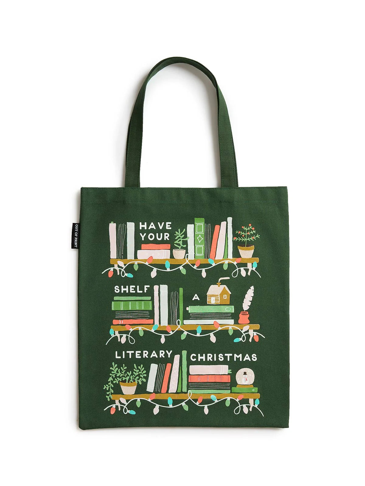 Have Your Shelf a Literary Christmas Canvas Bag
