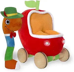 Lowly Worm Soft Toy with Car