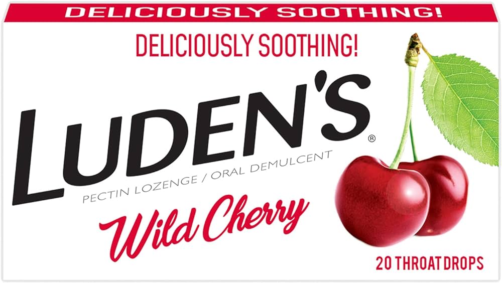 Luden's Box Throat Drops Wild Cherry