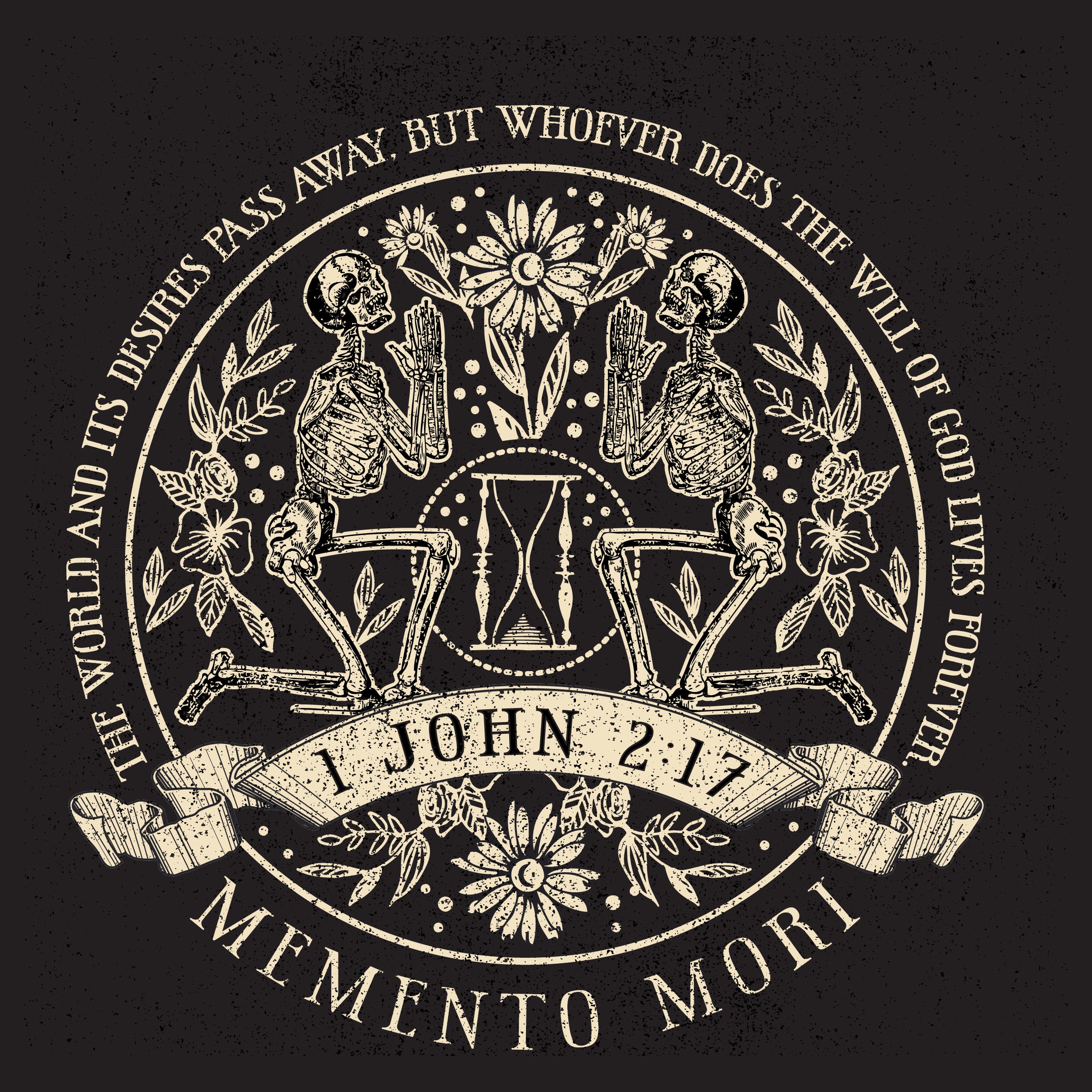 Memento Mori Floral Skeleton Tee | John 2:17 Unisex Shirt – Sweet