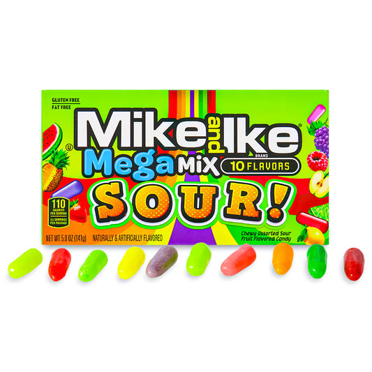 Mike & Ike Mega Mix Sour - 4.25oz Theater Box