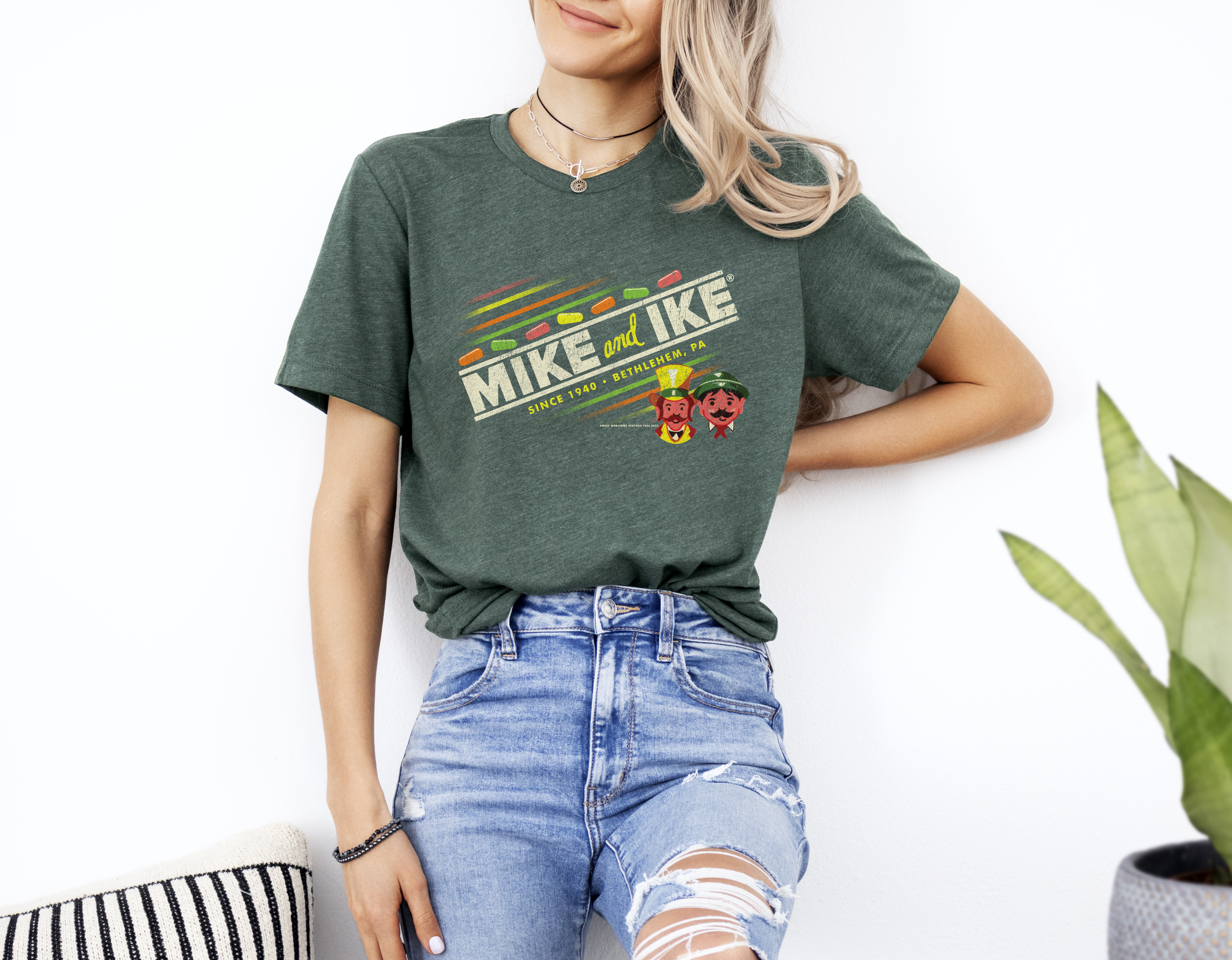unisex mike and ike vintage packaging shirt styled casually nostalgic candy lover outfit