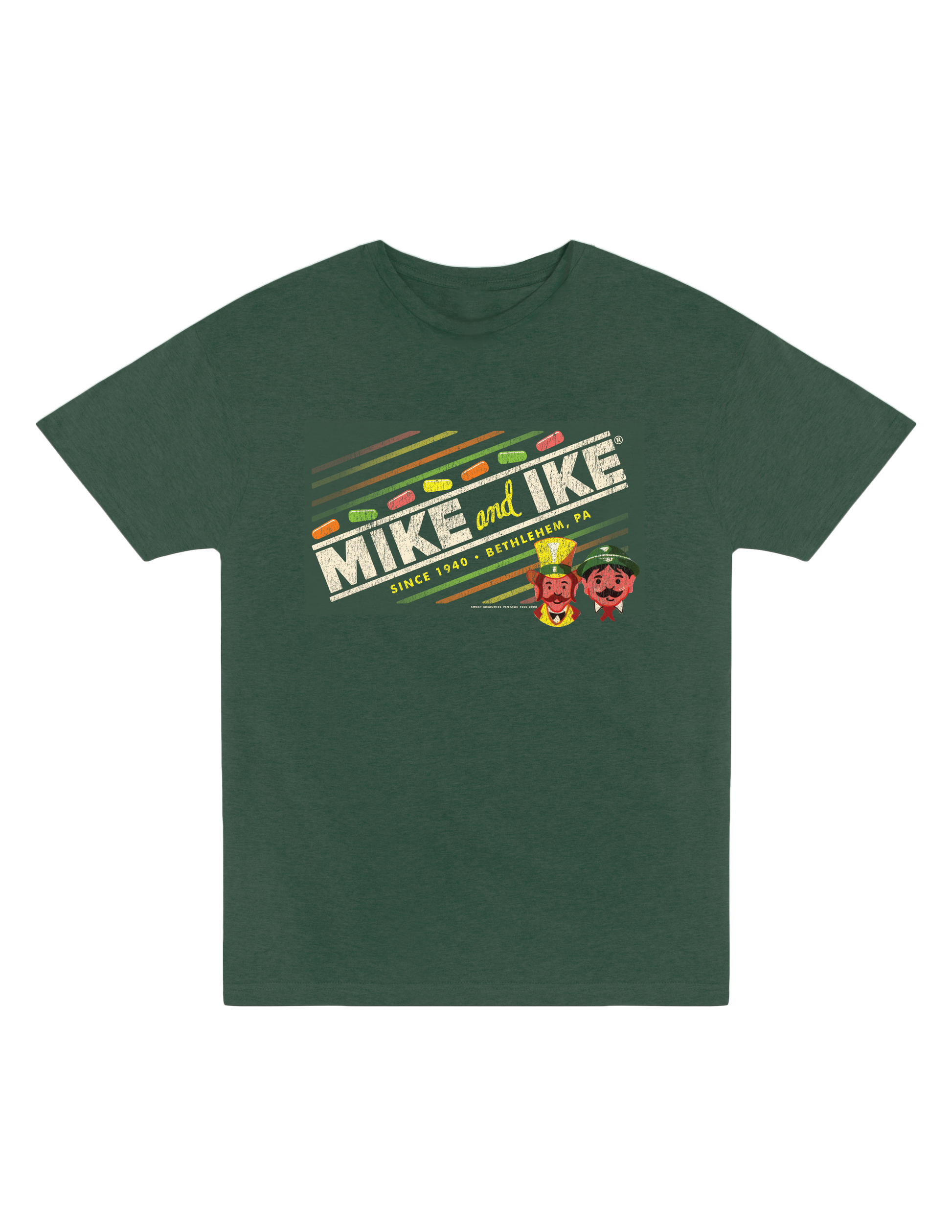 mike and ike vintage packaging since 1940 graphic t shirt officially licensed retro candy brand unisex nostalgia tee