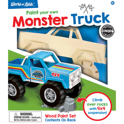 Monster Truck Wood Paint Kit
