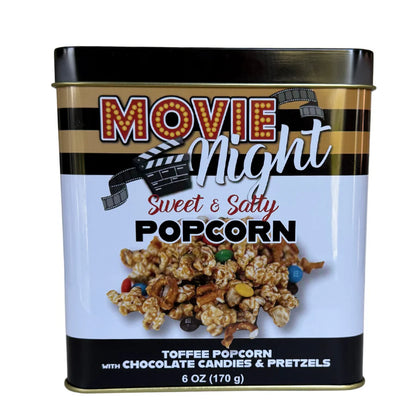 Sweet & Salty Movie Night Popcorn Tins