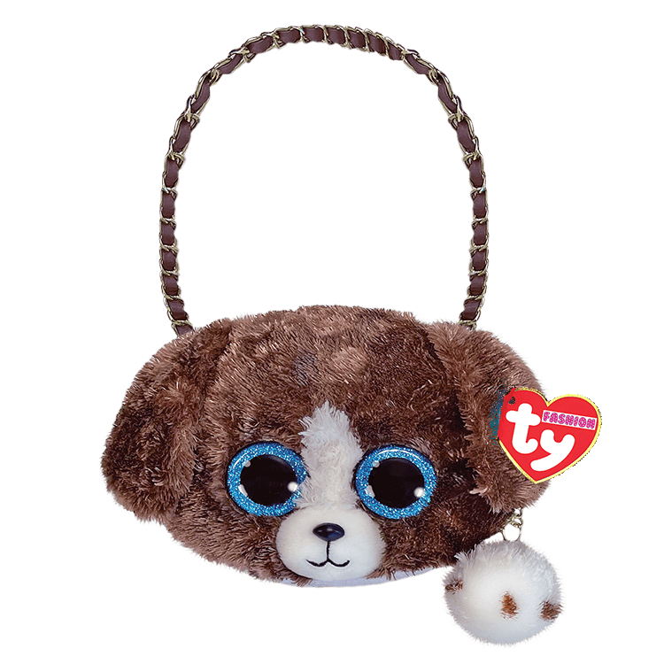 Beanie Babies: Muddles Dog Brown White Mini Purse