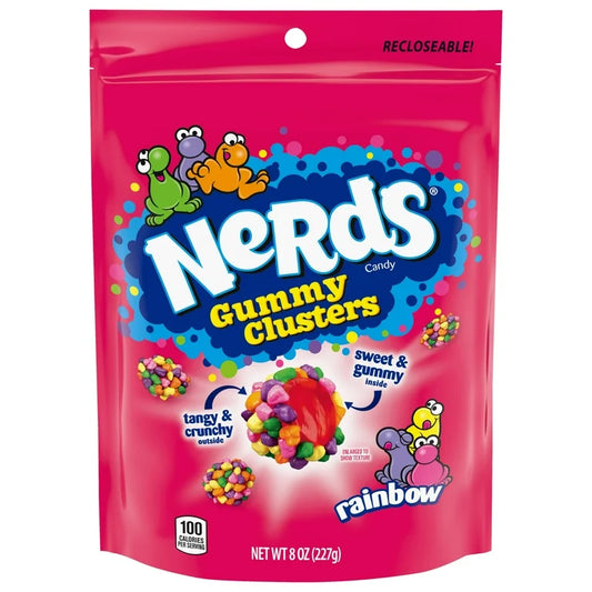 Nerds Gummy Clusters 8oz Stand Up Bag