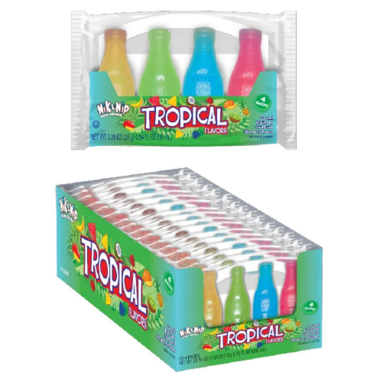 Nik-L-Nip Tropical- 4pk Wax Bottles