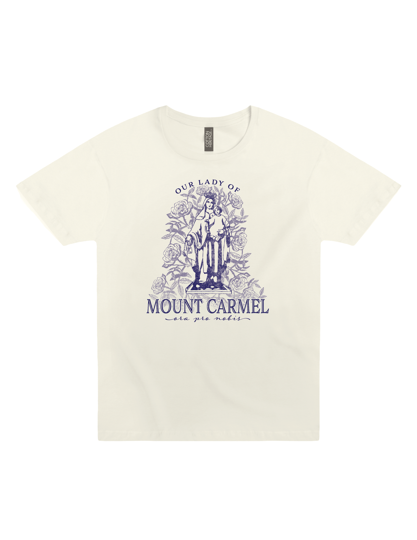 our lady of mount carmel ora pro nobis catholic religious graphic t shirt unisex faith apparel