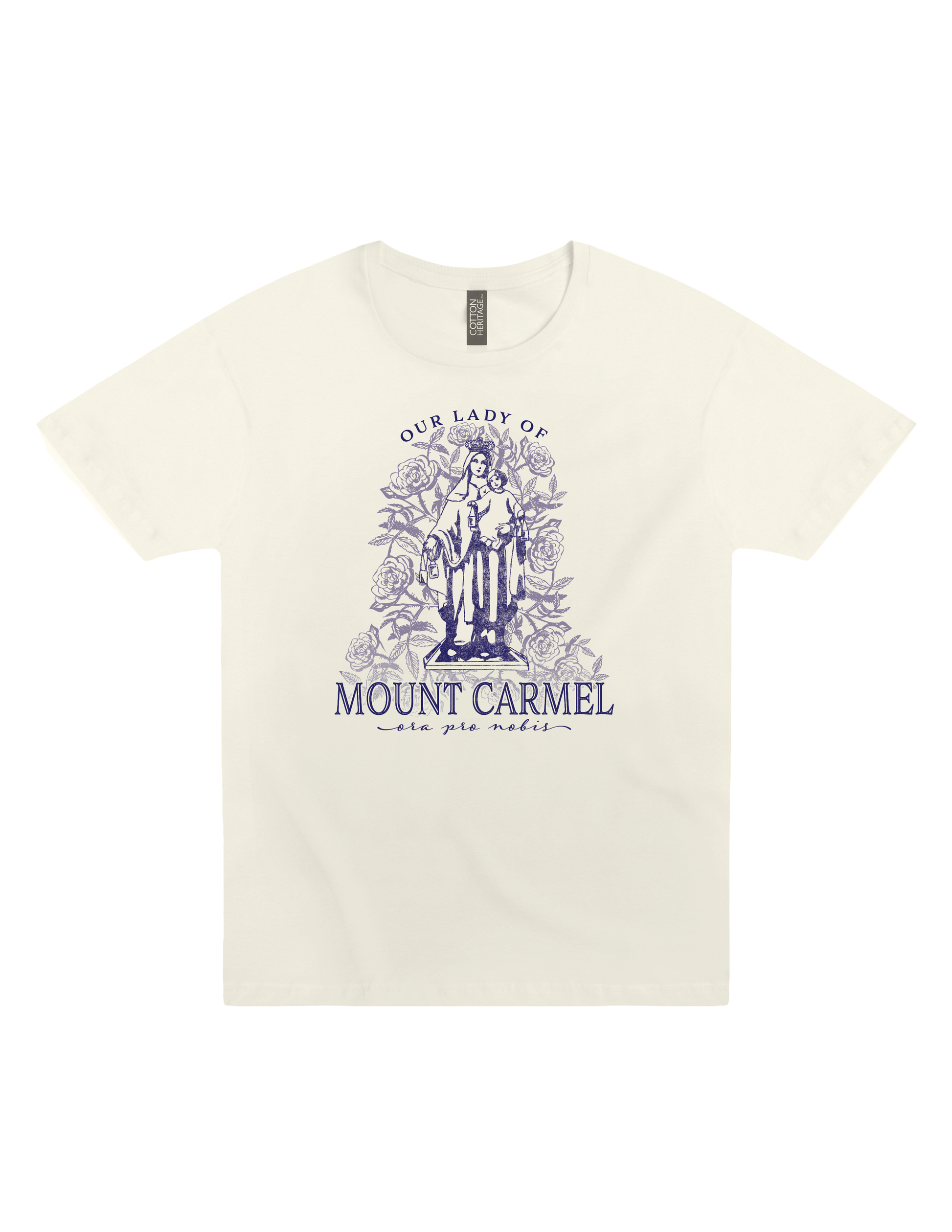 our lady of mount carmel ora pro nobis catholic religious graphic t shirt unisex faith apparel