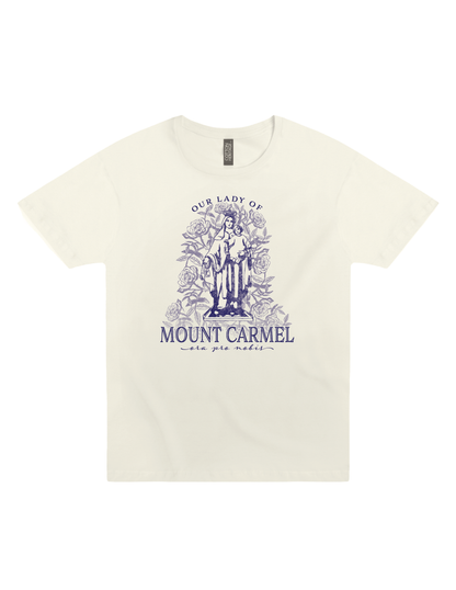 our lady of mount carmel ora pro nobis catholic religious graphic t shirt unisex faith apparel